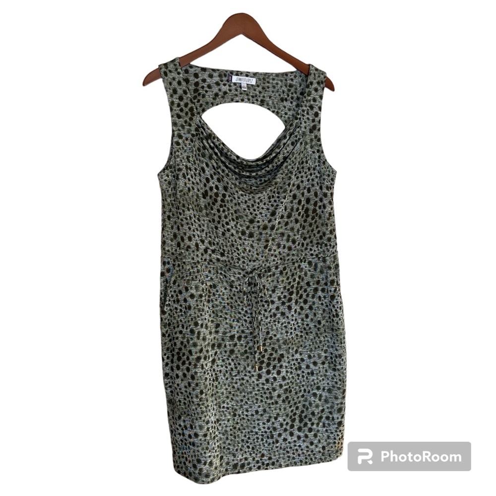 Jennifer Lopez Animal Print Dress - L Large - NWOT